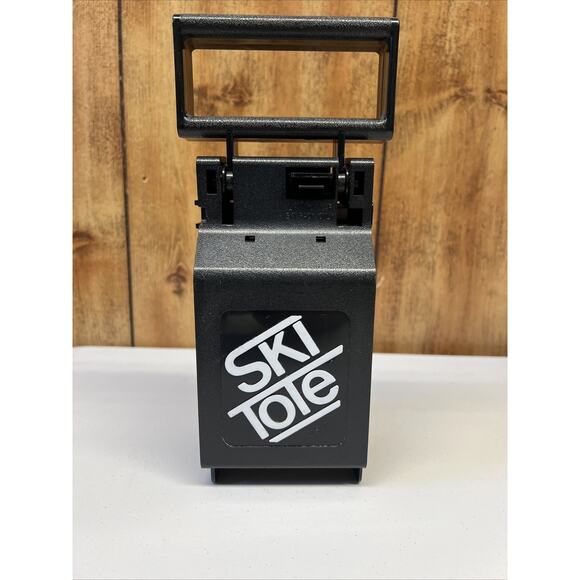 Vintage Ski Tote Ski Transport Carrier Poles Carrying Handle Locking System - Picture 3 of 4